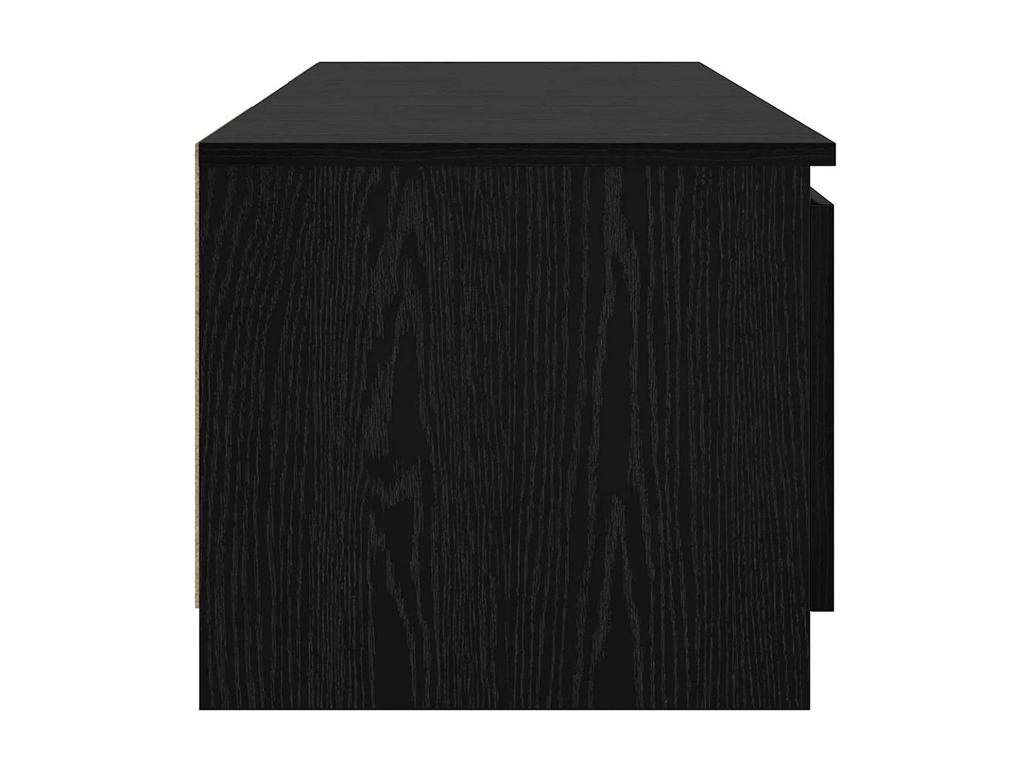 Meuble TV Noir 140 x 38.5 x 36 cm Bois d'ingénierie