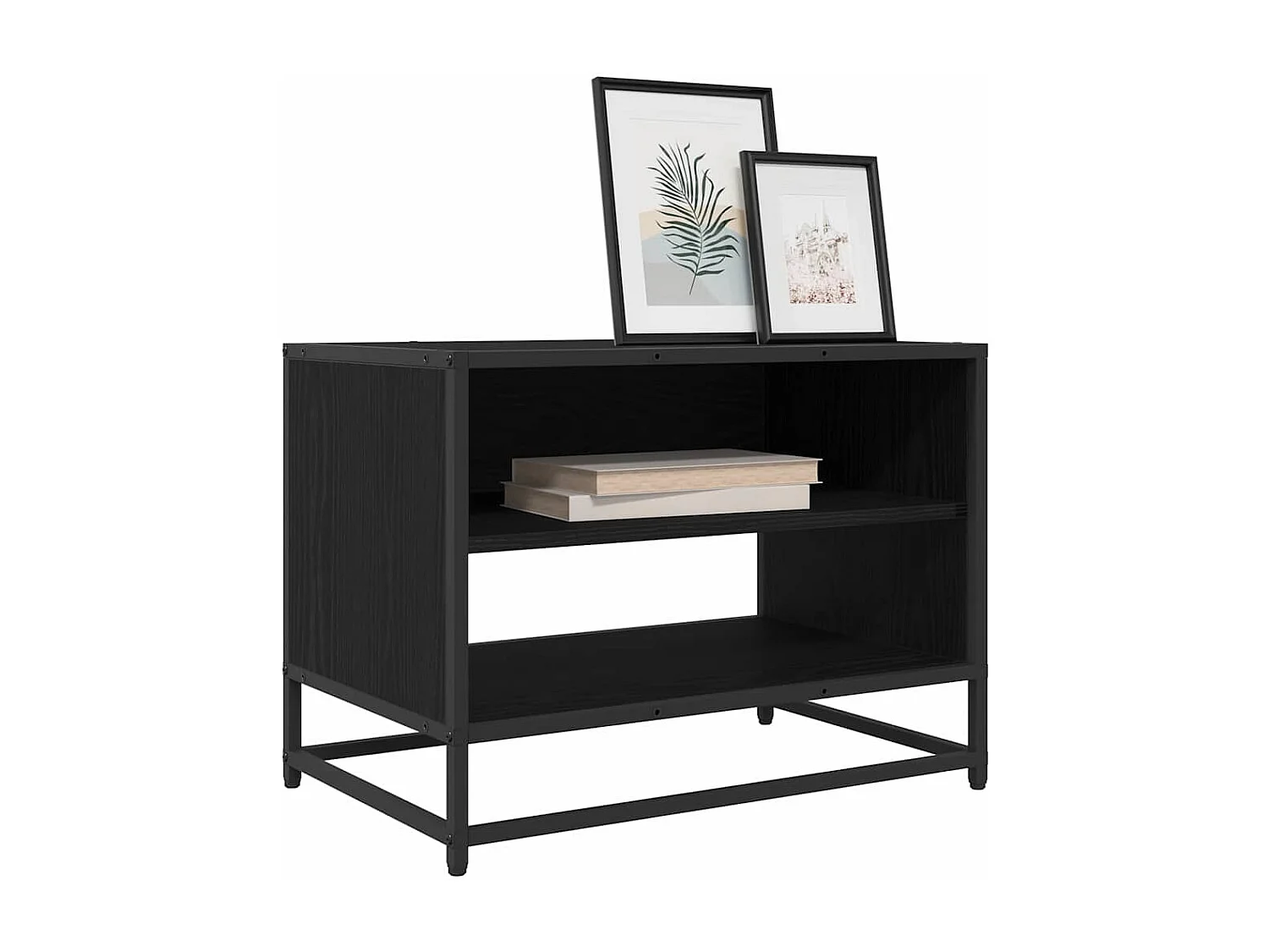 Meuble TV Chêne noir 61 x 40 x 46 cm Bois d'ingénierie