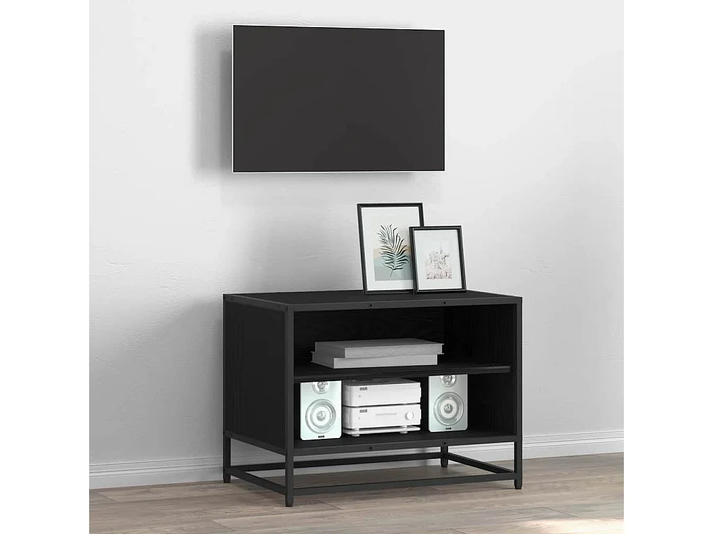 Meuble TV Chêne noir 61 x 40 x 46 cm Bois d'ingénierie