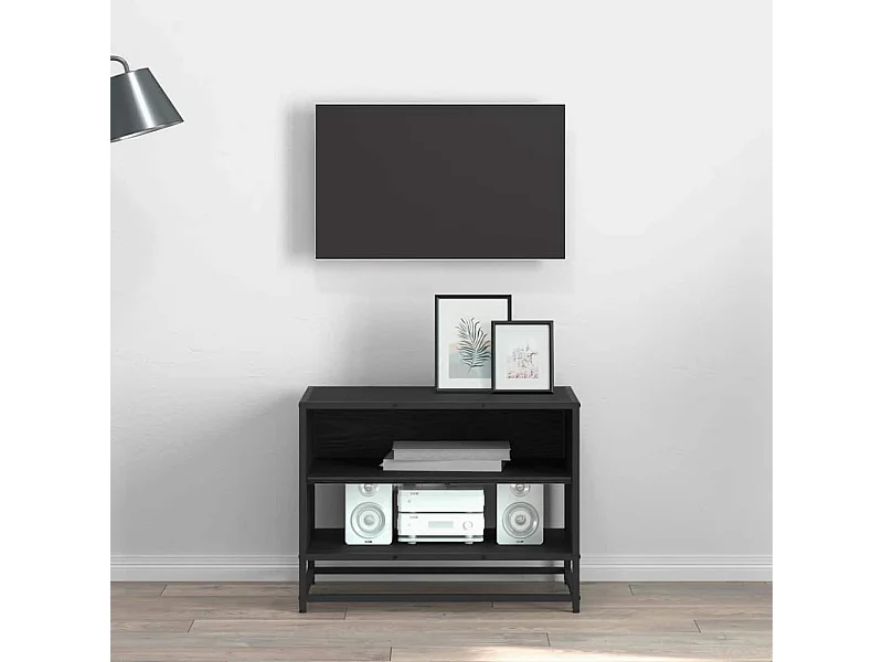 Meuble TV Chêne noir 61 x 40 x 46 cm Bois d'ingénierie