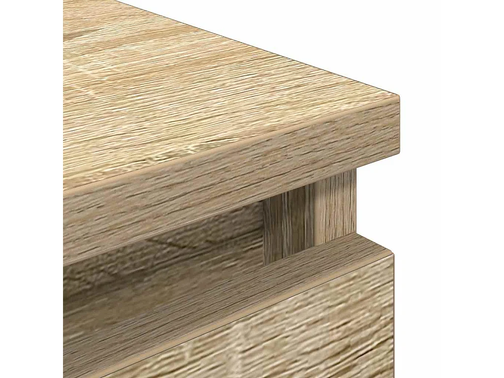 Meuble TV chêne sonoma 100x35x54 cm bois d'ingénierie