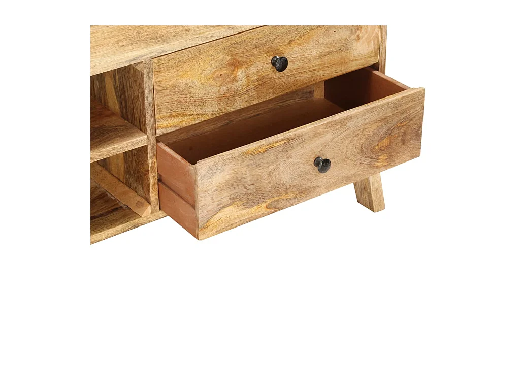 Meuble TV 97 x 35 x 47 cm Bois de manguier massif