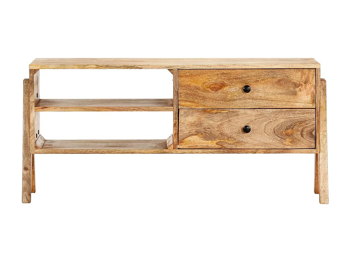 Meuble TV 97 x 35 x 47 cm Bois de manguier massif