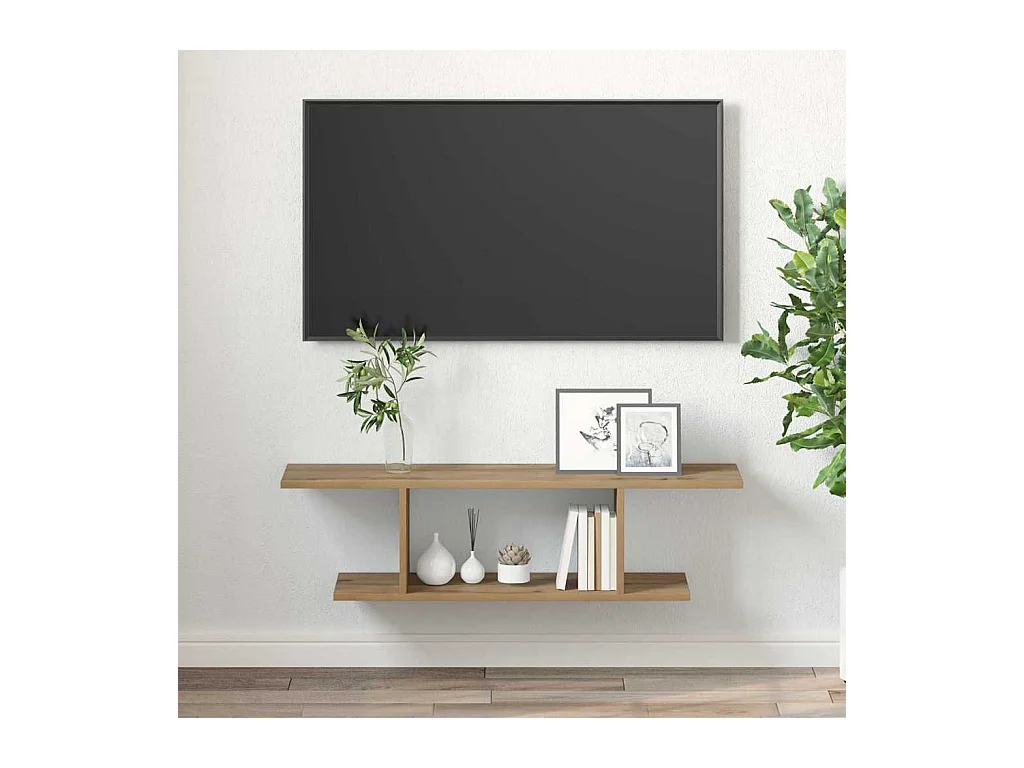 Meuble TV Marron 103 x 30 x 26,5 cm Bois d'ingénierie