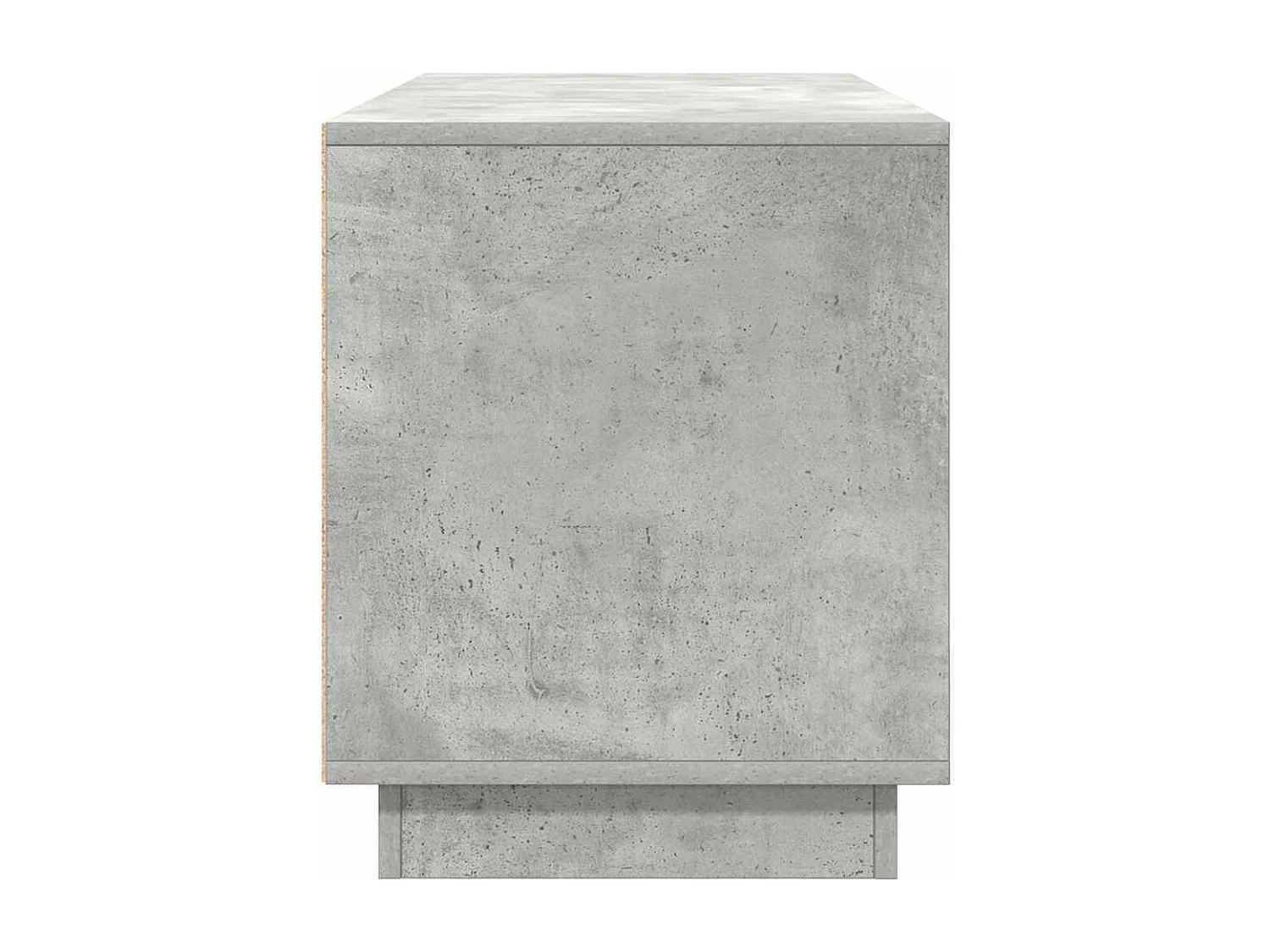 Meuble TV avec lumières LED gris béton 100x41x50 cm