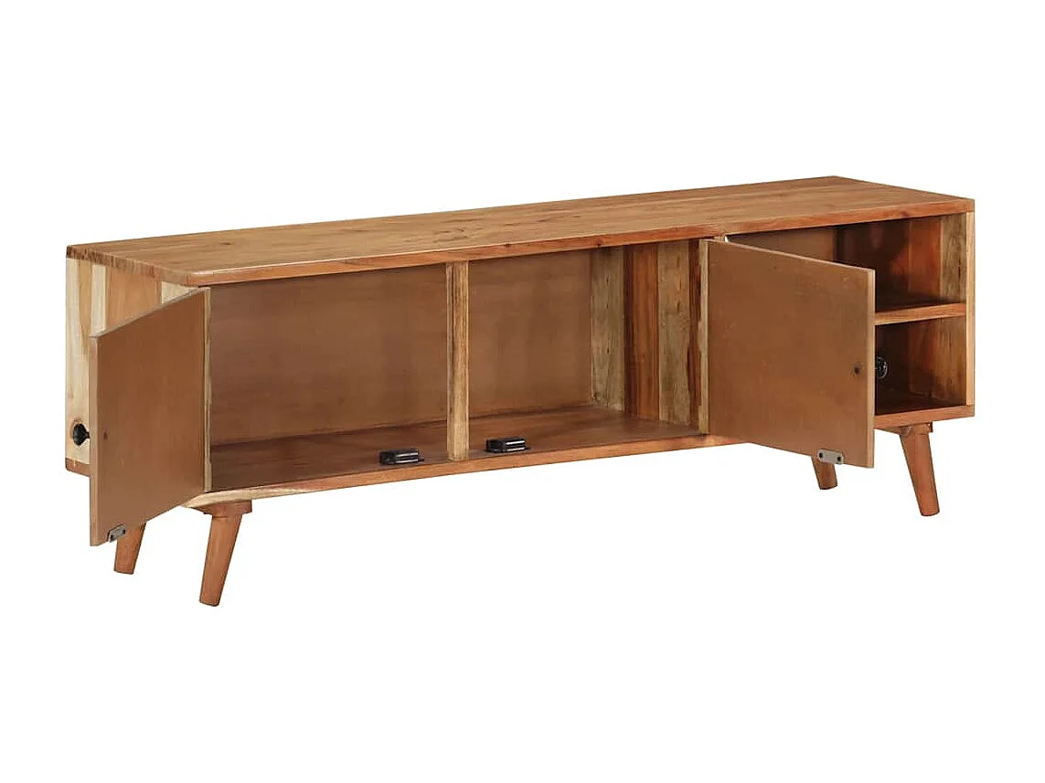 Móvel de TV 112x30x40 cm madeira de acácia maciça