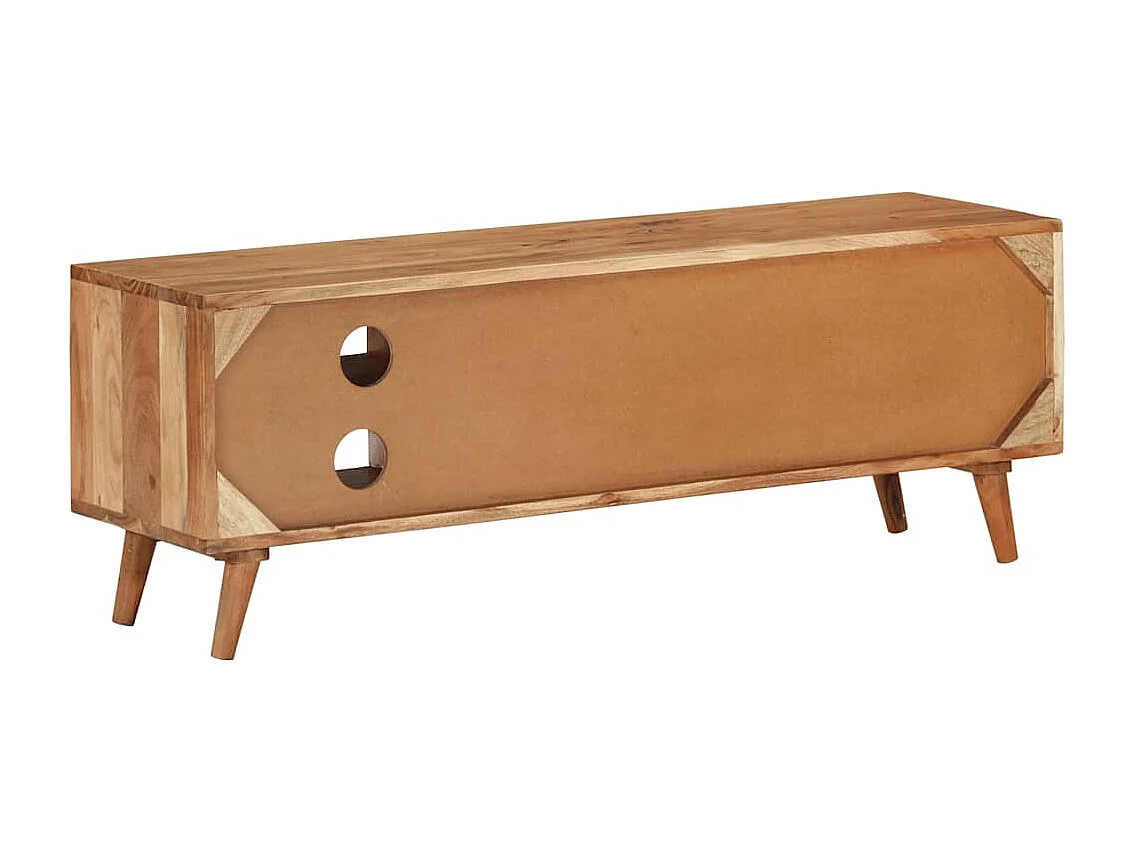 Móvel de TV 112x30x40 cm madeira de acácia maciça