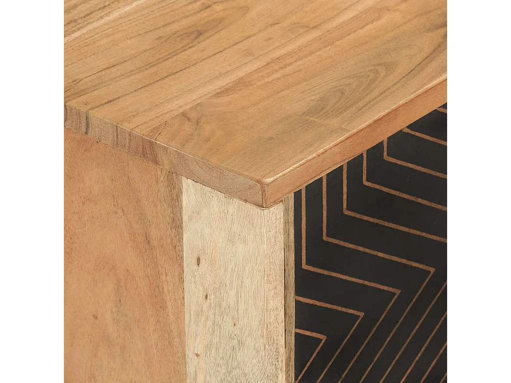 Móvel de TV 112x30x40 cm madeira de acácia maciça