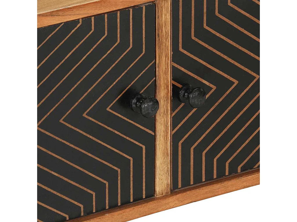 Móvel de TV 112x30x40 cm madeira de acácia maciça