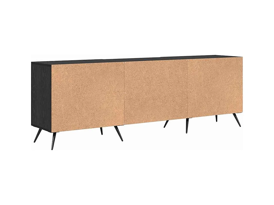 Meuble TV Chêne noir 150 x 30 x 50 cm Bois d'ingénierie