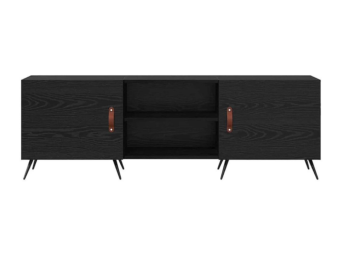 Meuble TV Chêne noir 150 x 30 x 50 cm Bois d'ingénierie