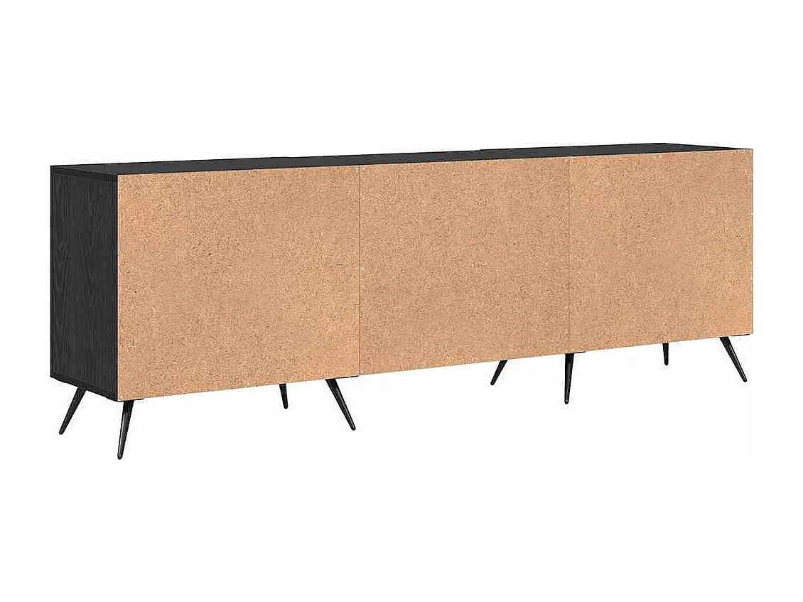 Meuble TV Chêne noir 150 x 30 x 50 cm Bois d'ingénierie