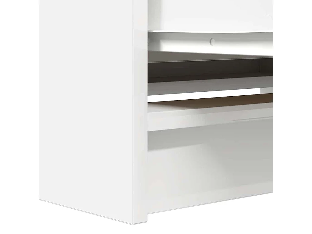 Meuble TV blanc 80x35x54 cm bois d'ingénierie