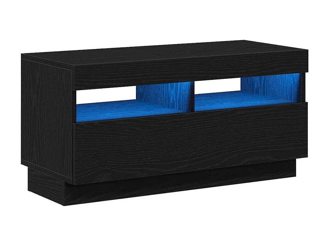 Meuble TV Noir 80 x 35 x 40 cm Bois d'ingénierie