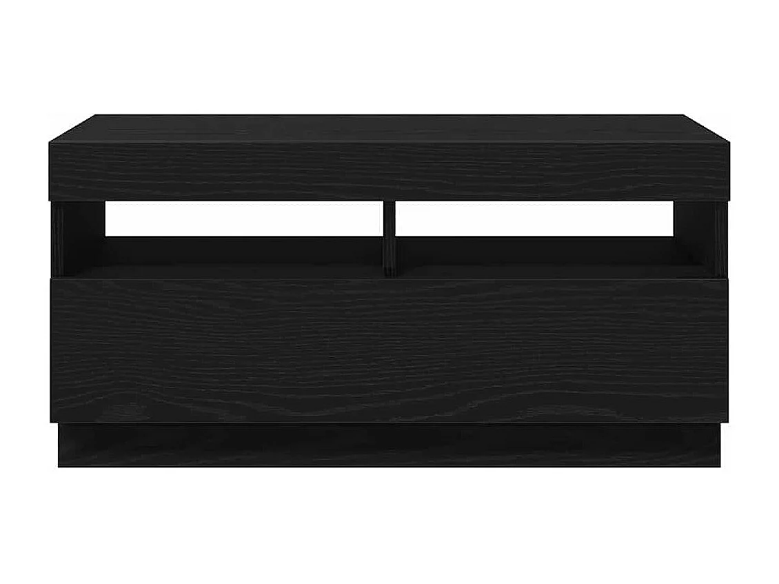 Meuble TV Noir 80 x 35 x 40 cm Bois d'ingénierie