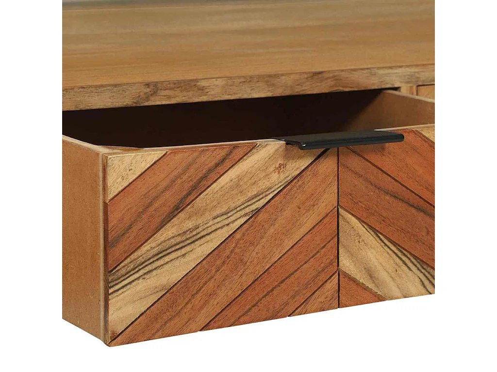 Meuble TV Marron 100 x 35 x 50 cm Bois d'acacia massif