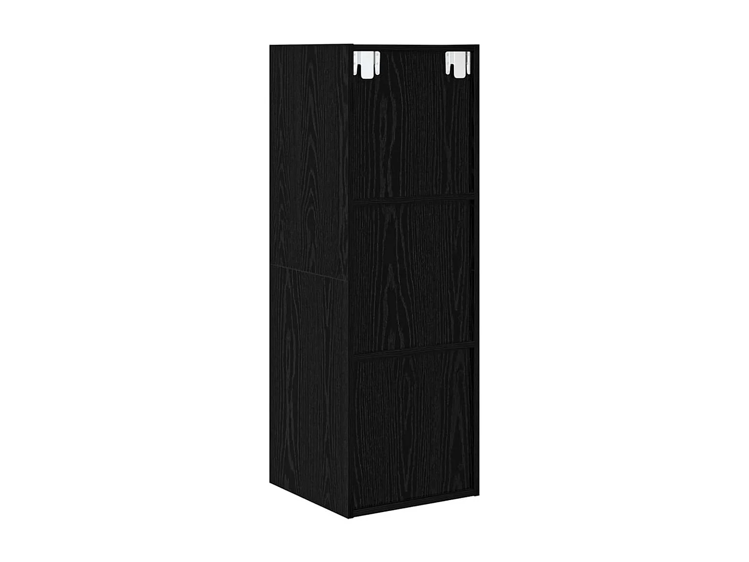 Meuble TV Chêne noir 37 x 37 x 107 cm Bois d'ingénierie
