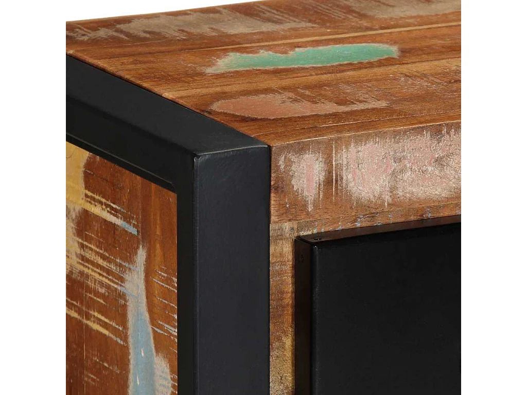 Meuble TV 100x30x25 cm Bois de récupération solide