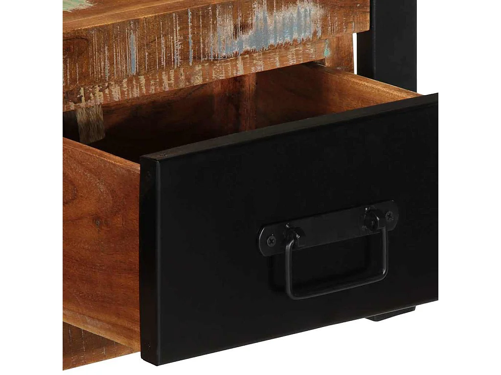 Meuble TV 100x30x25 cm Bois de récupération solide