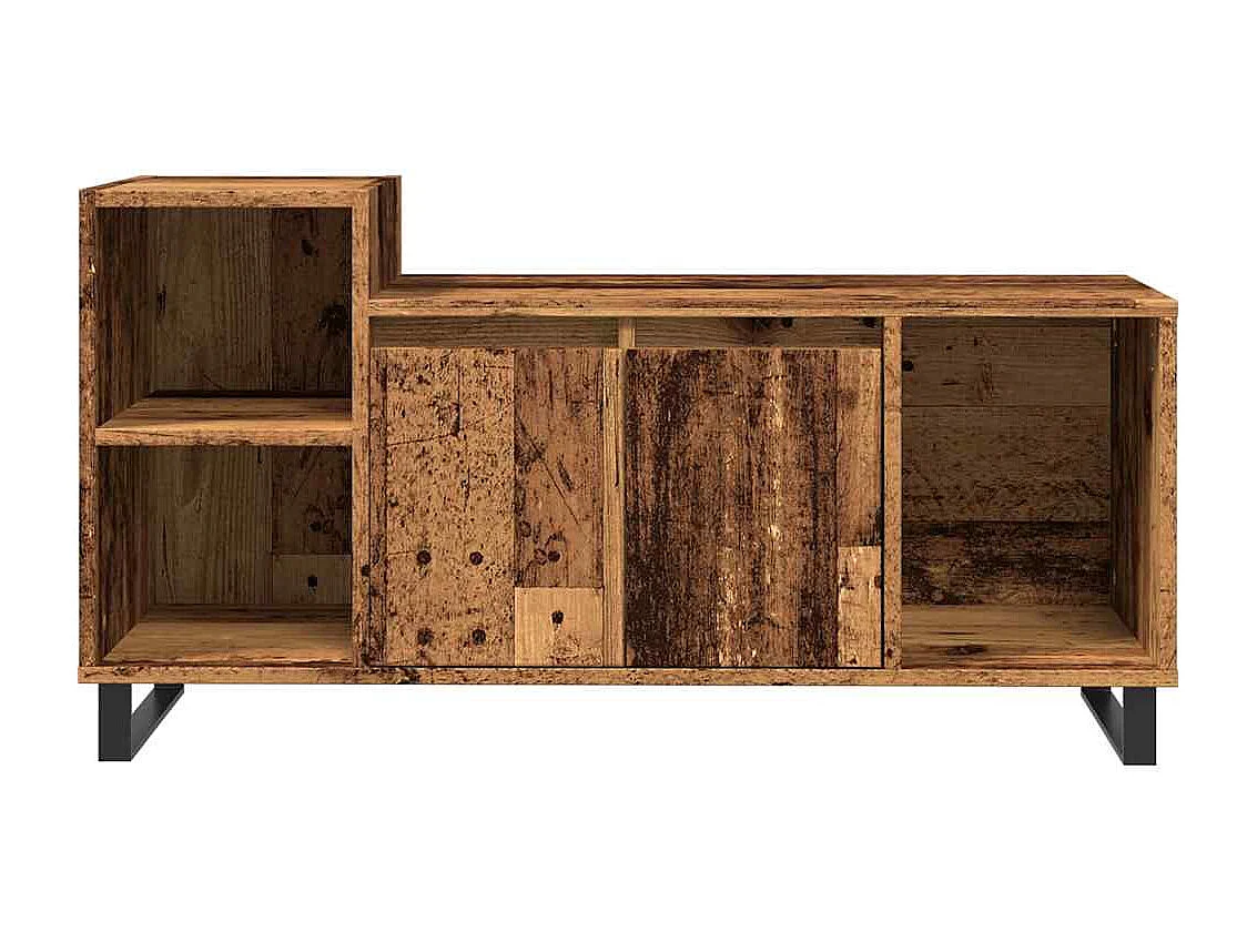 Meuble TV vieux bois 100x35x55 cm bois d'ingénierie