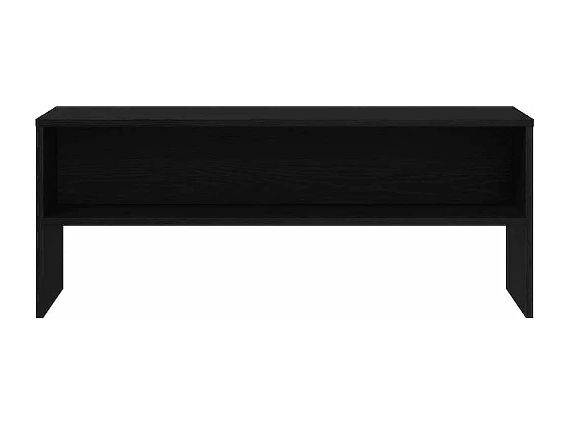 Meuble TV chêne noir 100x40x40 cm bois d'ingénierie