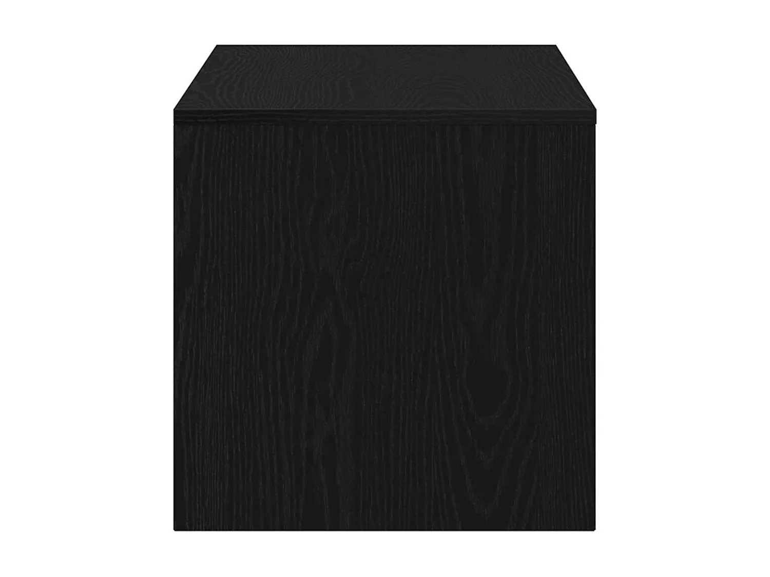 Meuble TV chêne noir 100x40x40 cm bois d'ingénierie