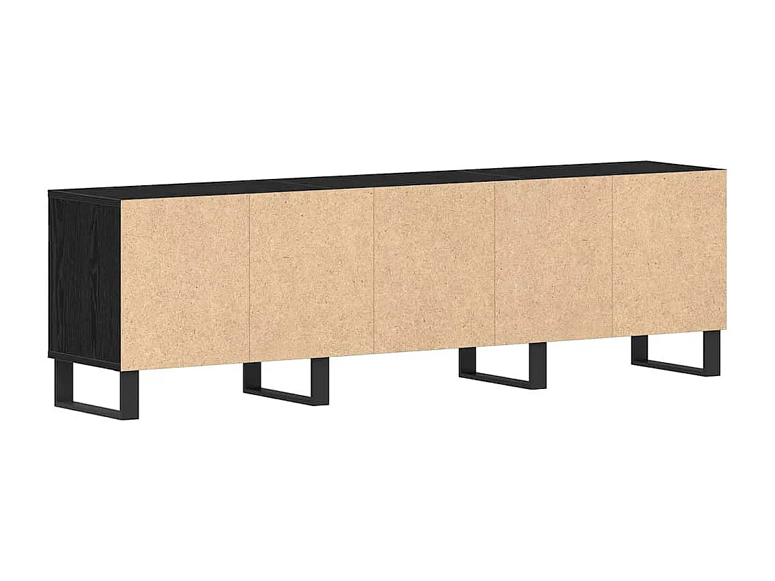 Meuble TV Chêne noir 150 x 30 x 44.5 cm Bois d'ingénierie