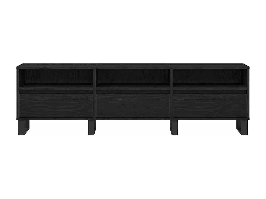 Meuble TV Chêne noir 150 x 30 x 44.5 cm Bois d'ingénierie