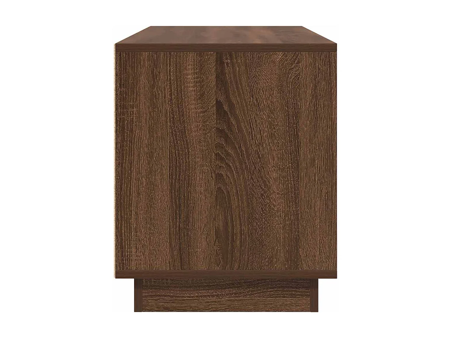 Mueble de TV con luces LED roble marrón 100x41x50 cm