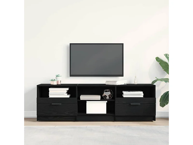 Gabinete de TV Negro 150 x 33.5 x 45 cm Madera contrachapada