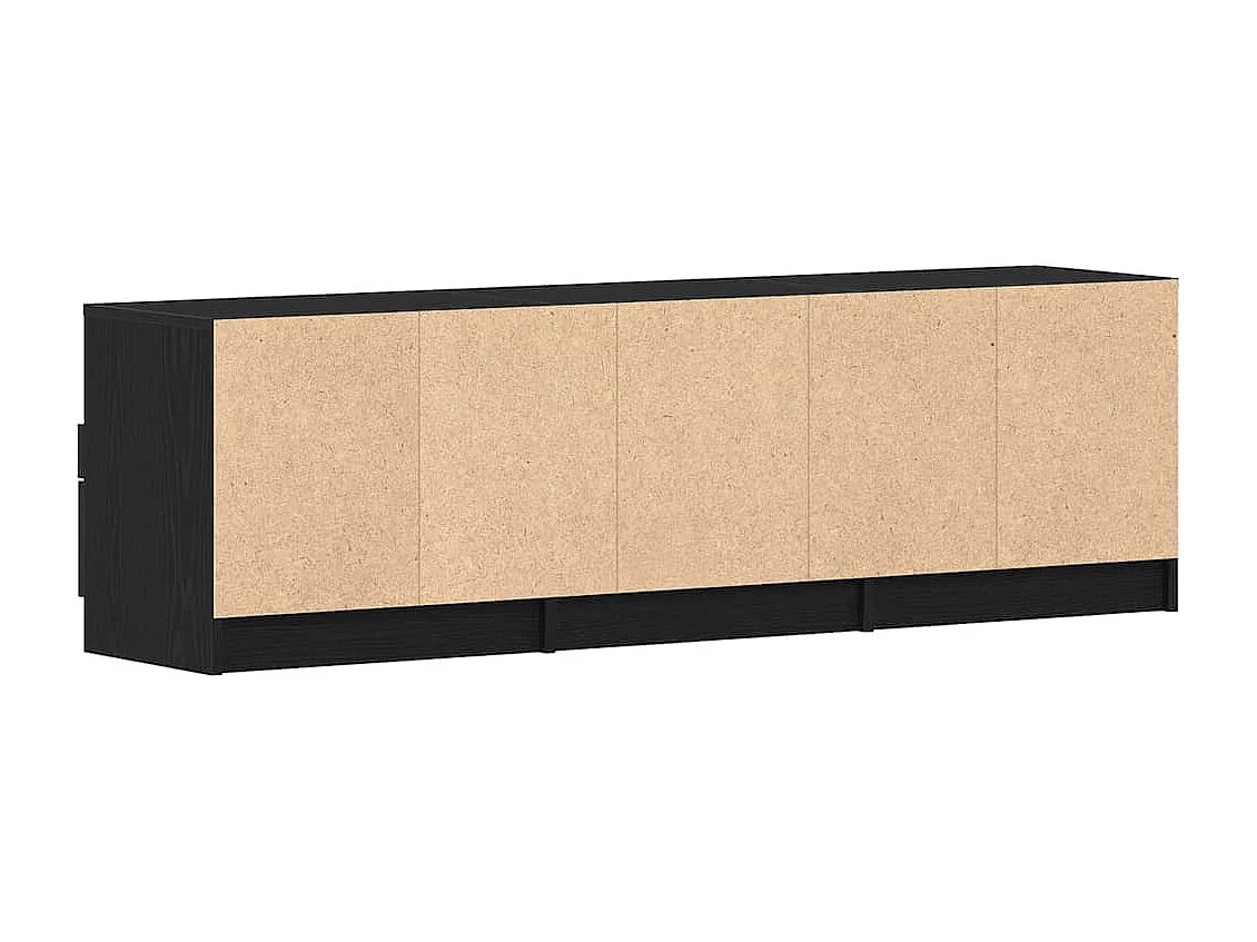 Gabinete de TV Negro 150 x 33.5 x 45 cm Madera contrachapada