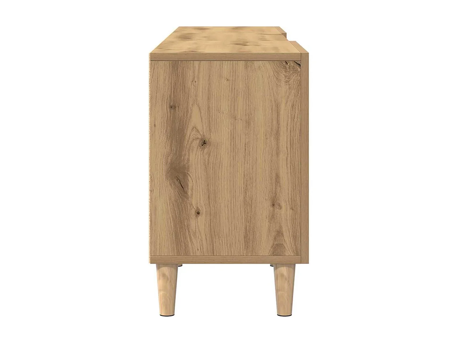 Meuble TV chêne artisanal 150 x 30 x 50 cm Bois d'ingénierie