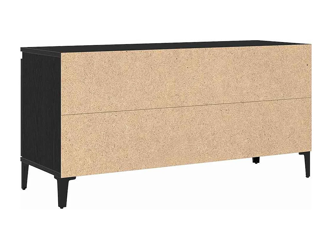 Meuble TV Noir 102 x 35 x 50 cm Bois d'ingénierie