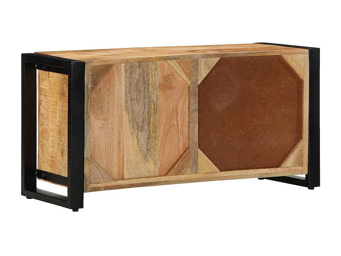 Meuble TV 80x30x40 cm bois massif de manguier brut