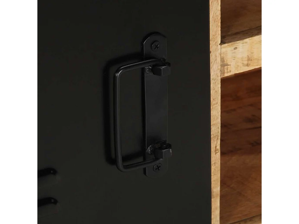 Meuble TV 80x30x40 cm bois massif de manguier brut