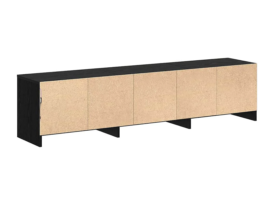 Meuble TV Chêne noir 162,5 x 34 x 40 cm Bois d'ingénierie