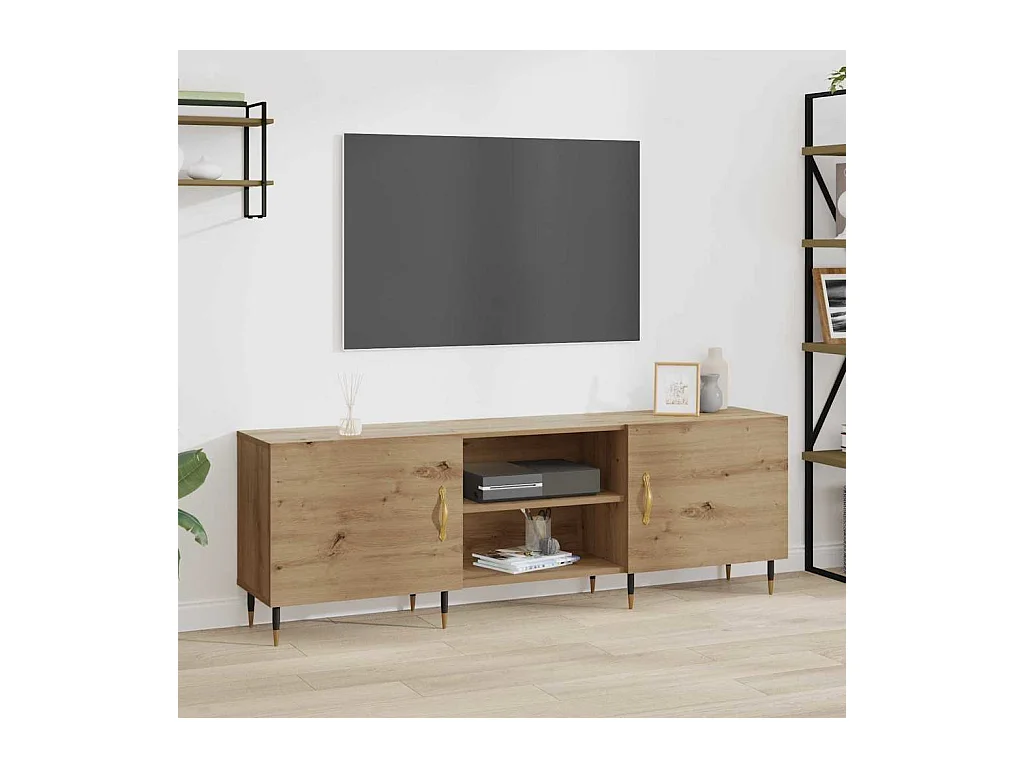 Gabinete para TV carvalho artisiano 150 x 30 x 50 cm