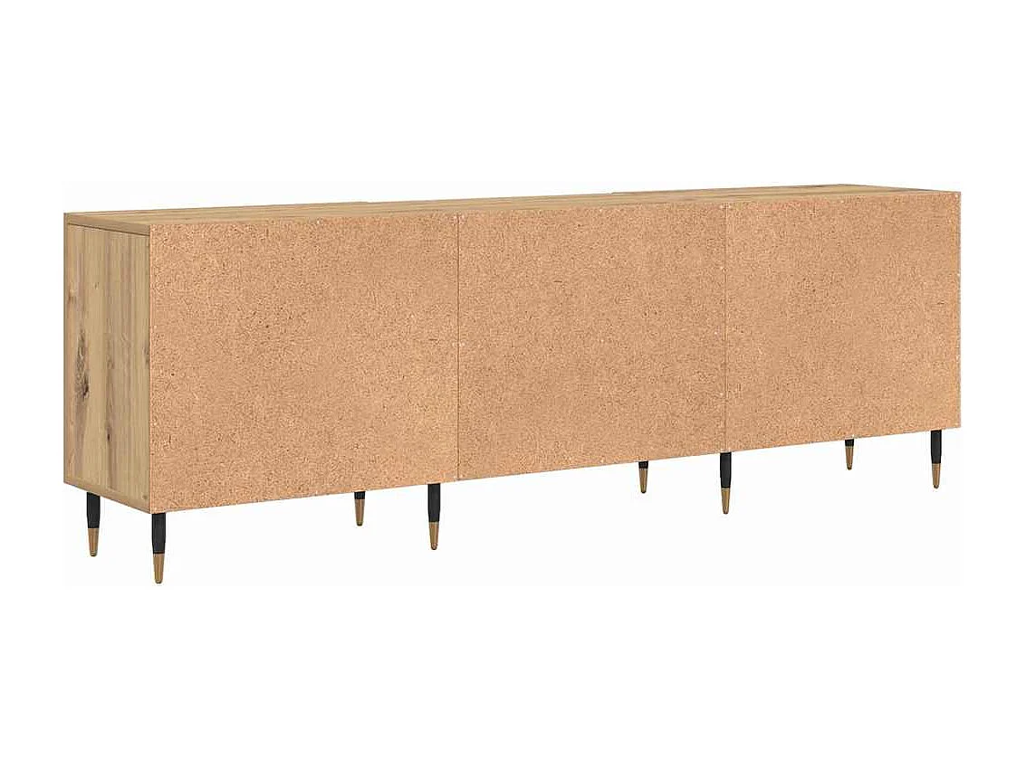 Meuble TV chêne artisanal 150 x 30 x 50 cm Bois d'ingénierie