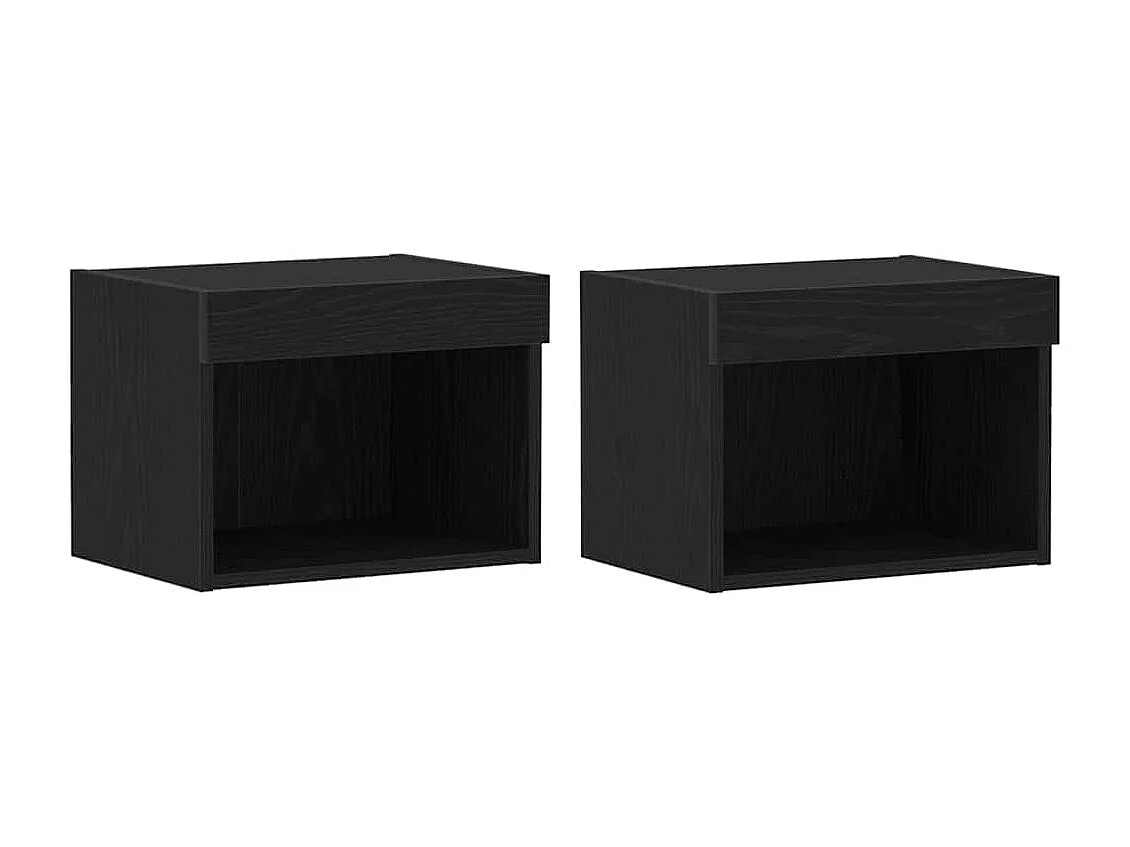 Centro de Entretenimiento 8 pcs Roble negro 40 x 28.5 x 40 cm