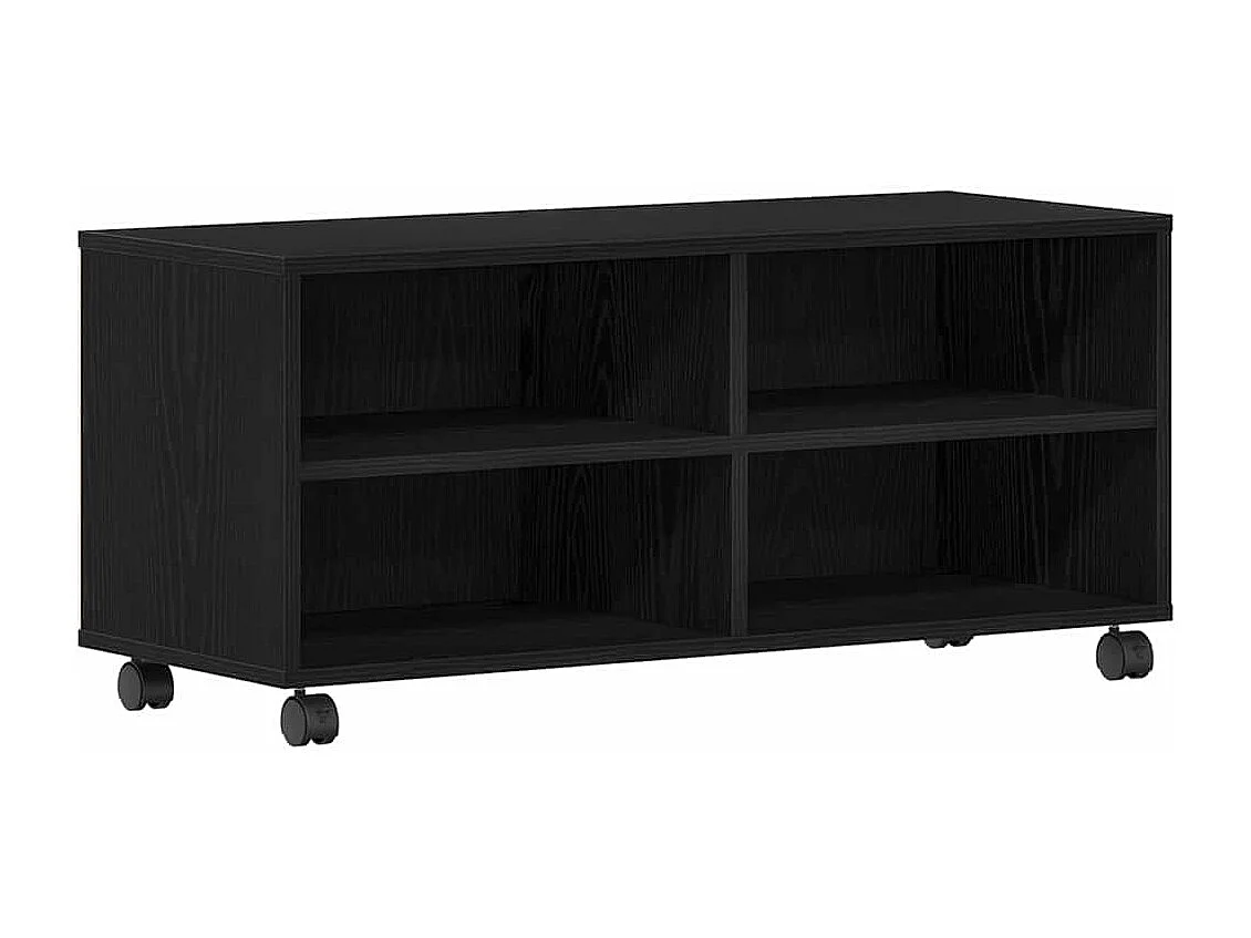 Meuble TV Noir 90 x 35 x 35 cm Bois d'ingénierie