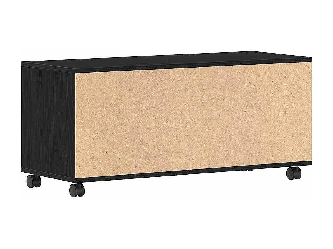 Meuble TV Noir 90 x 35 x 35 cm Bois d'ingénierie