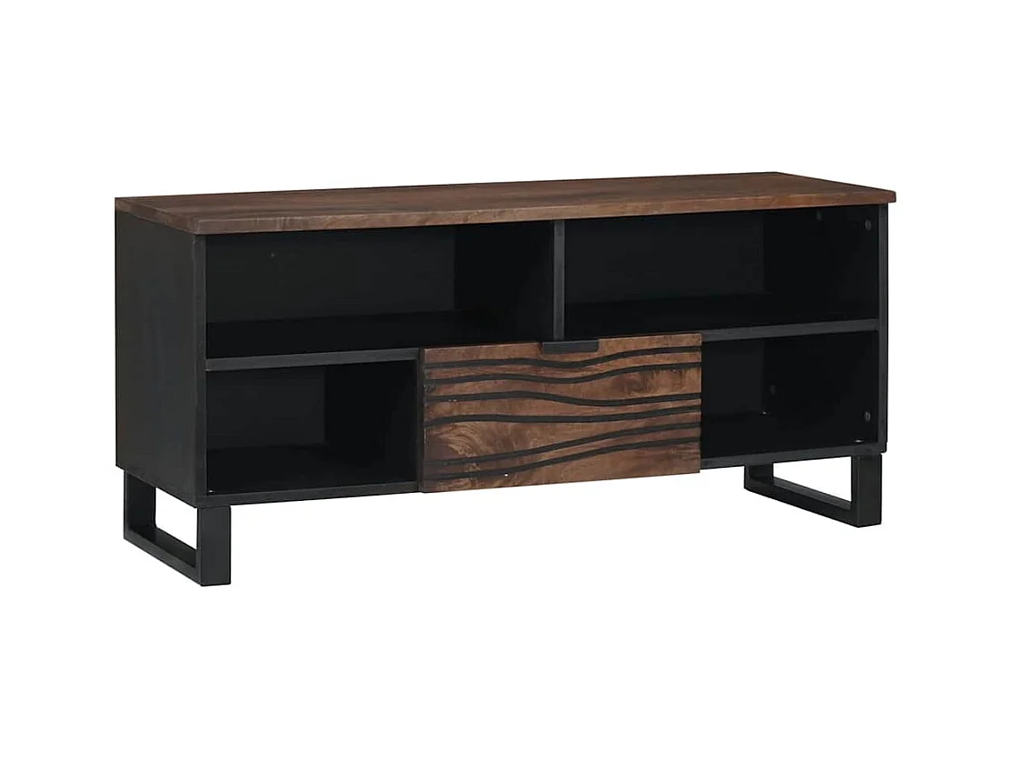 Meuble TV Marron 105 x 33 x 46 cm bois de manguier massif