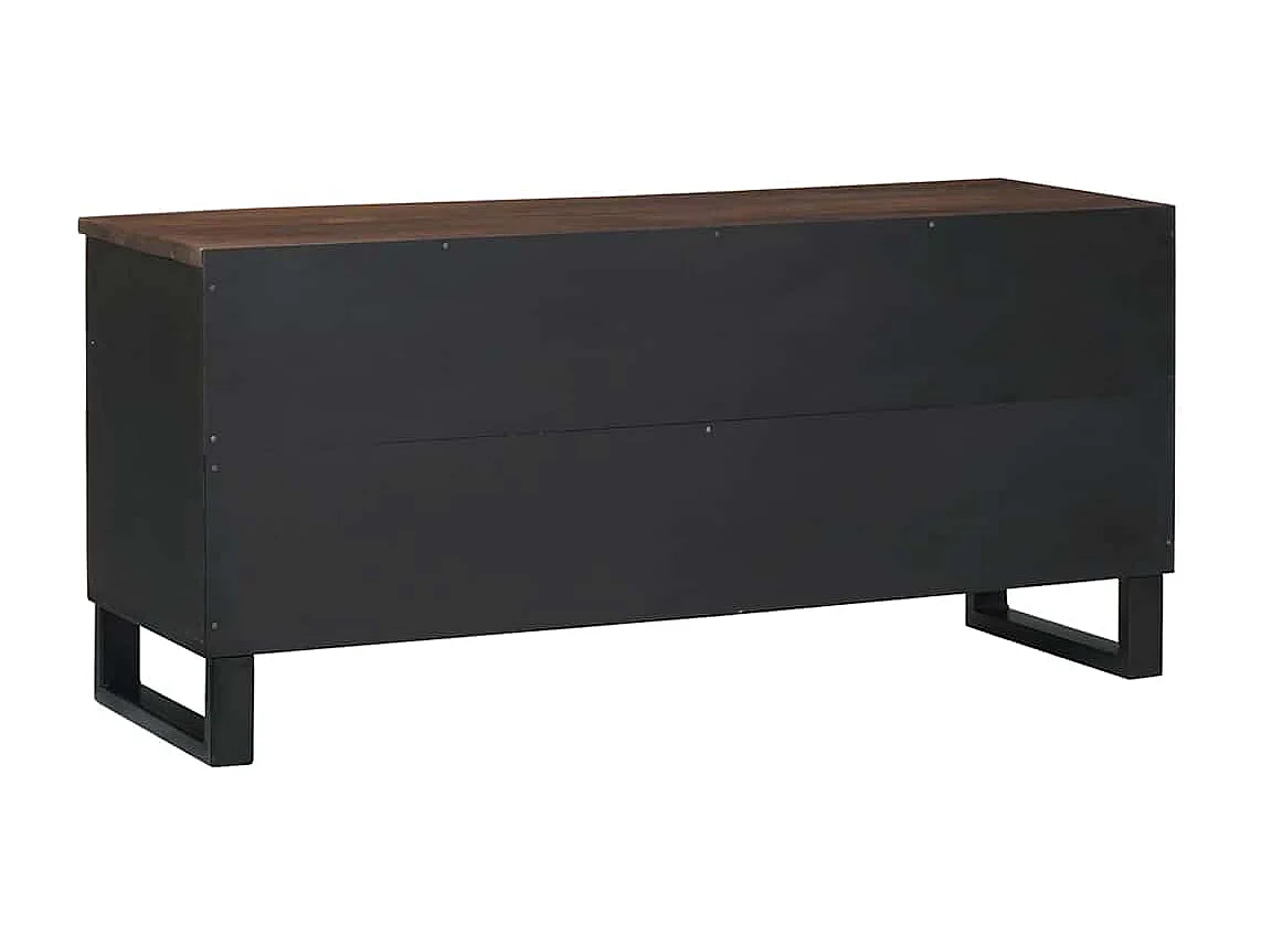 Meuble TV Marron 105 x 33 x 46 cm bois de manguier massif