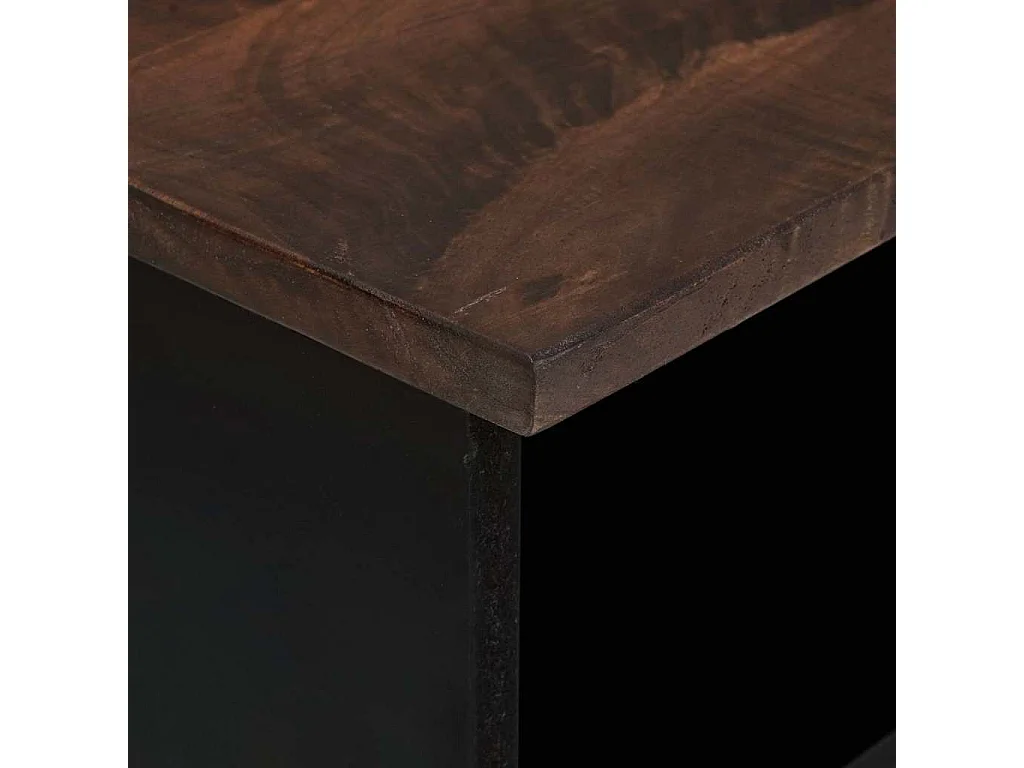 Meuble TV Marron 105 x 33 x 46 cm bois de manguier massif