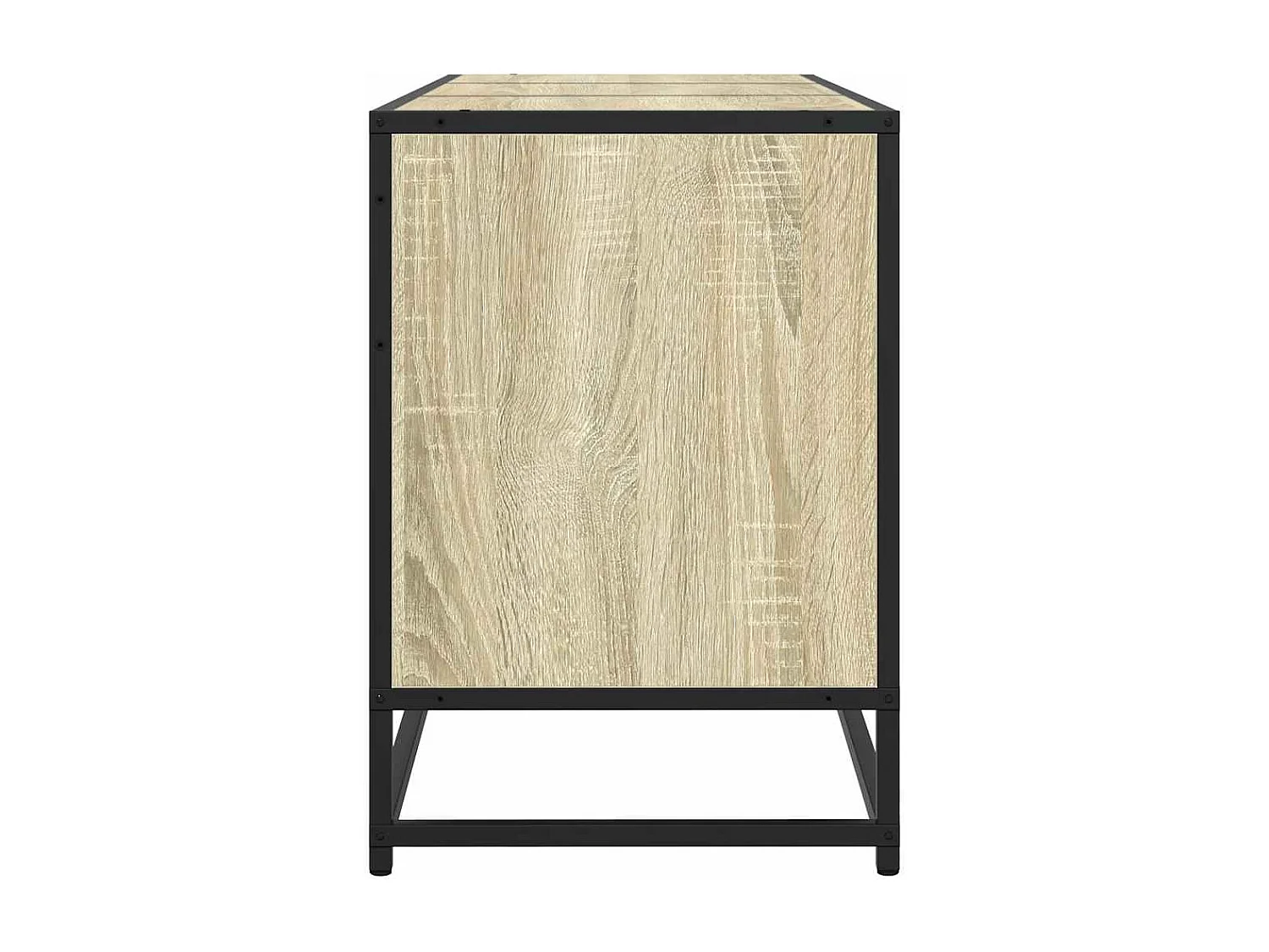 Meuble TV chêne sonoma 150x35x41 cm bois d'ingénierie et métal