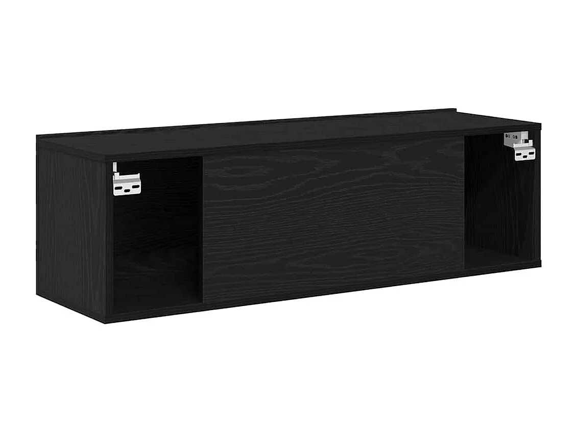Meuble TV 2 pièces Noir 100 x 30 x 30 cm Bois d'ingénierie