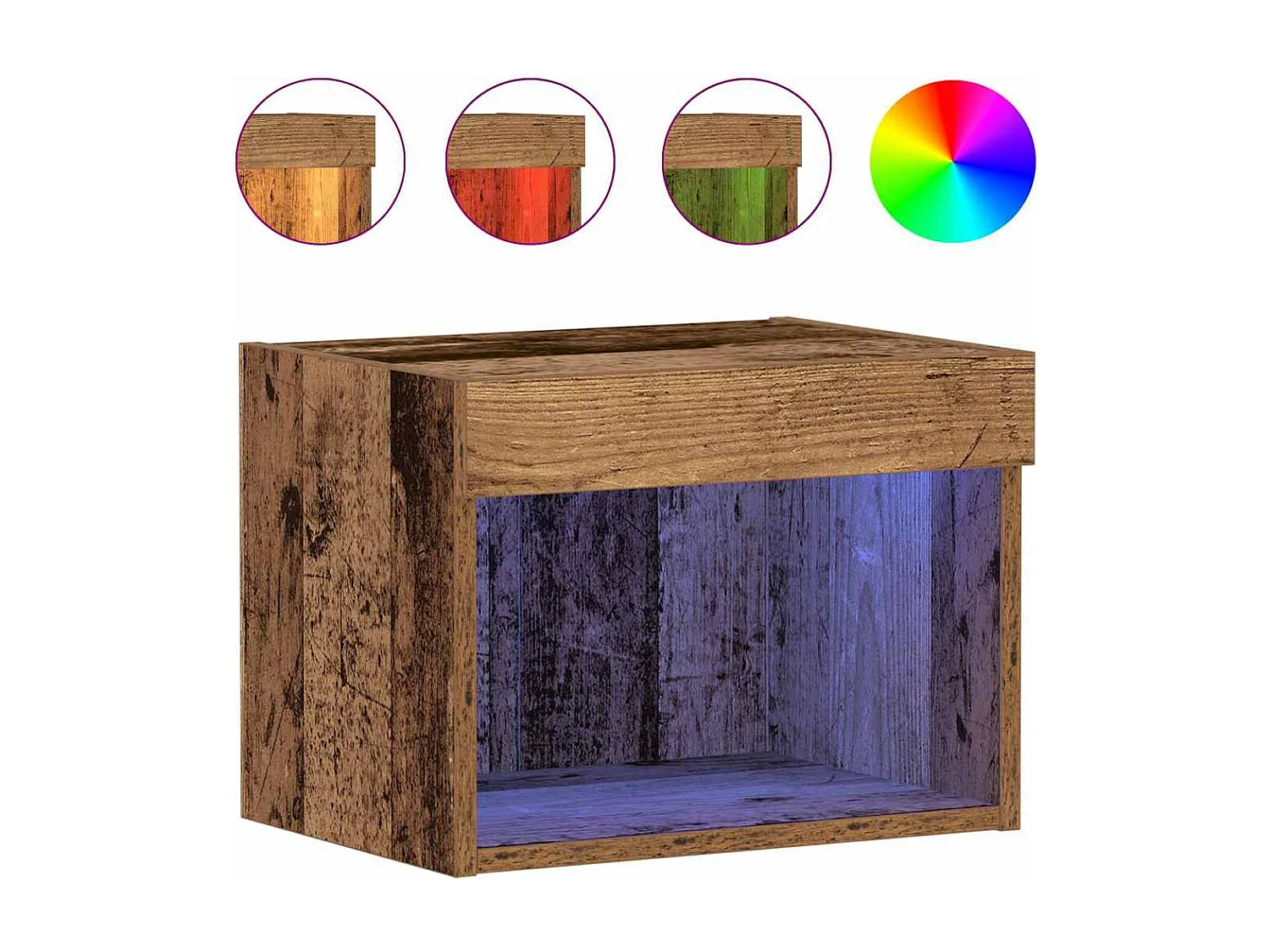 Meuble TV 2 pièces Bois ancien 40 x 30 x 30 cm Bois d'ingénierie