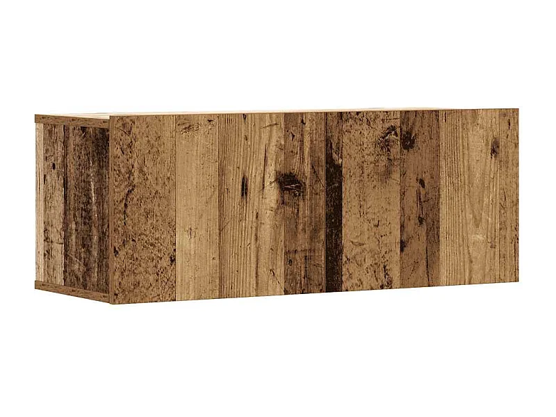 Ensemble de meuble TV mural 6 pièces vieux bois bois d'ingénierie