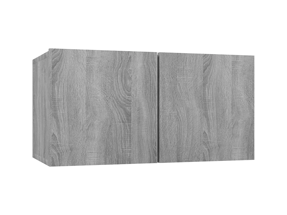 Ensemble de meubles TV 6 pièces Sonoma gris Bois d'ingénierie