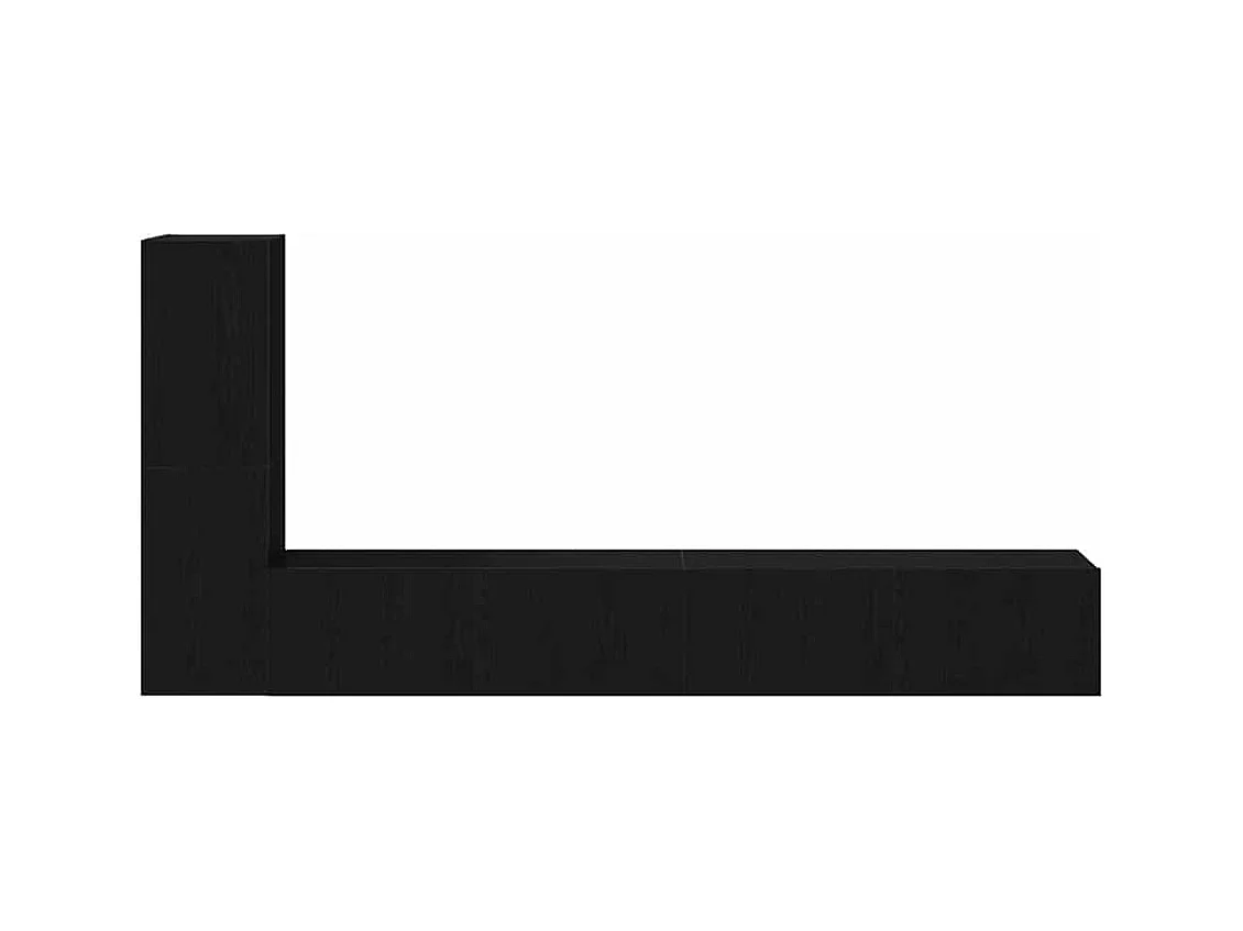 Ensemble meuble TV 3 pièces Chêne noir 100 x 30 x 30 cm